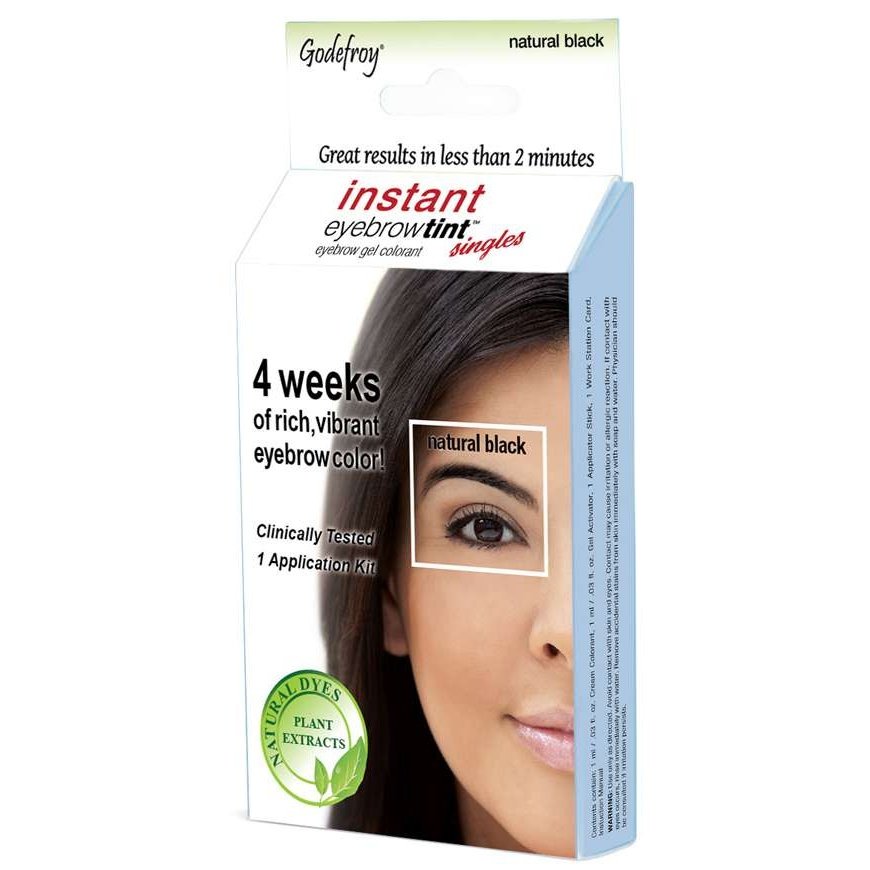 Instant Eyebrow Tint Sensitive - Single App Kit - Natural Black Instant Eyebrow Tint Sensitive - Single App Kit - Natural Black