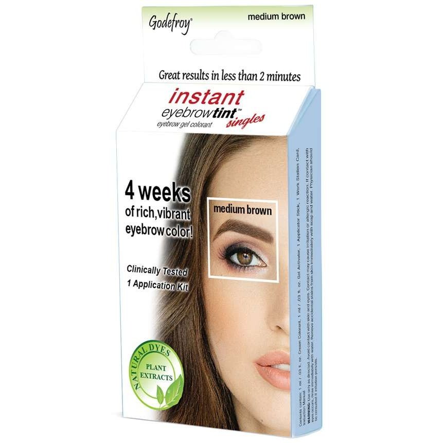 Instant Eyebrow Tint Sensitive - Single App Kit - Medium Brown Instant Eyebrow Tint Sensitive - Single App Kit - Medium Brown