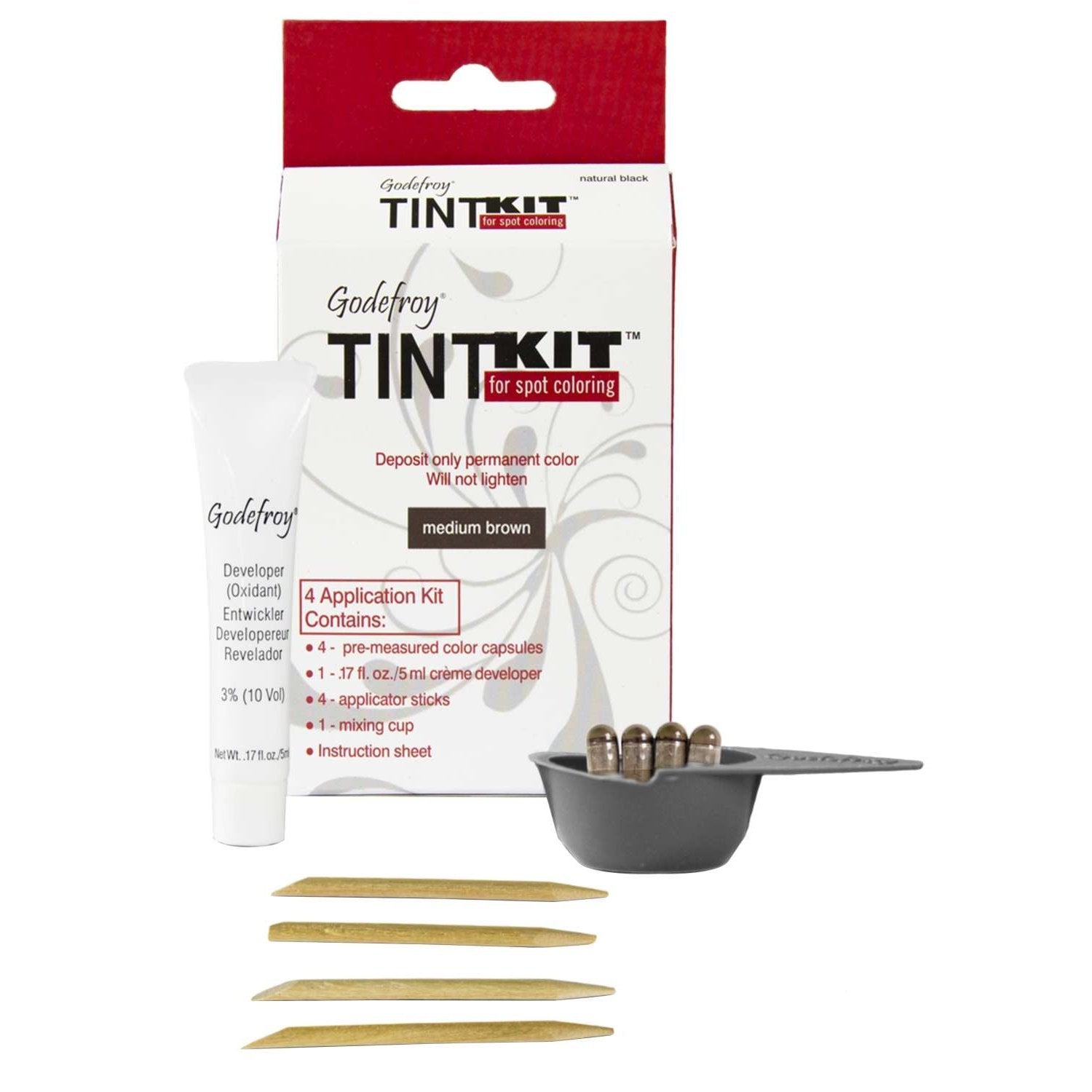 Instant Eyebrow Tint Sensitive - Three App Kit - Jet Black Instant Eyebrow Tint Sensitive - Three App Kit - Jet Black