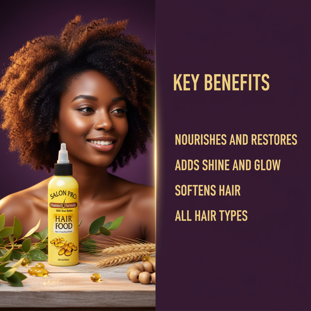 Salon Pro Hair Food Vitamin-E Key Benefits - Salon Pro Hair Food Vitamin E
