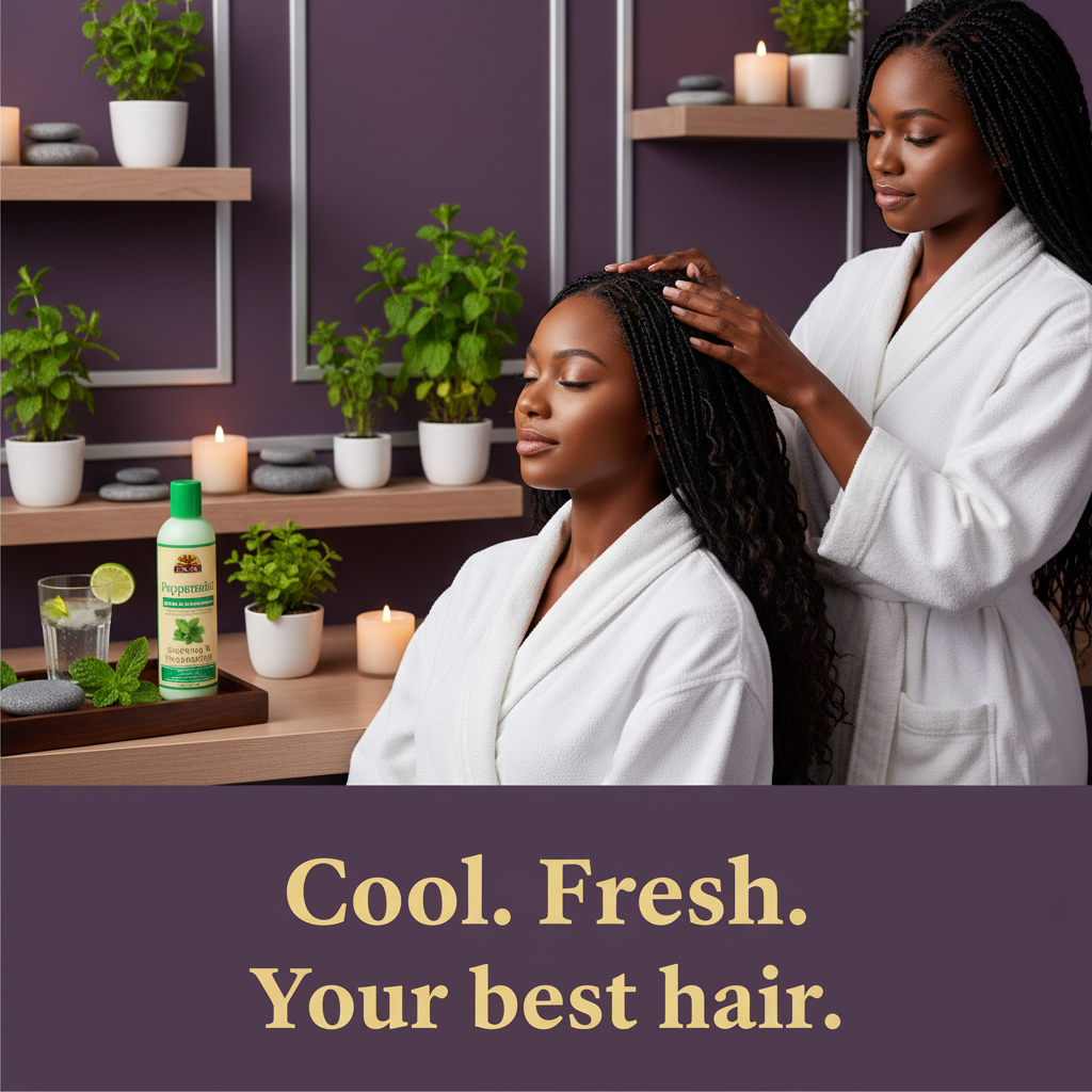 Okay Peppermint Leave-In Conditioner Lifestyle - Cool. Fresh. Your Best Hair. Okay Peppermint Leave-In Conditioner