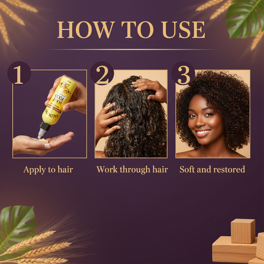 Salon Pro Hair Food Vitamin-E How To Use - Salon Pro Hair Food Vitamin E