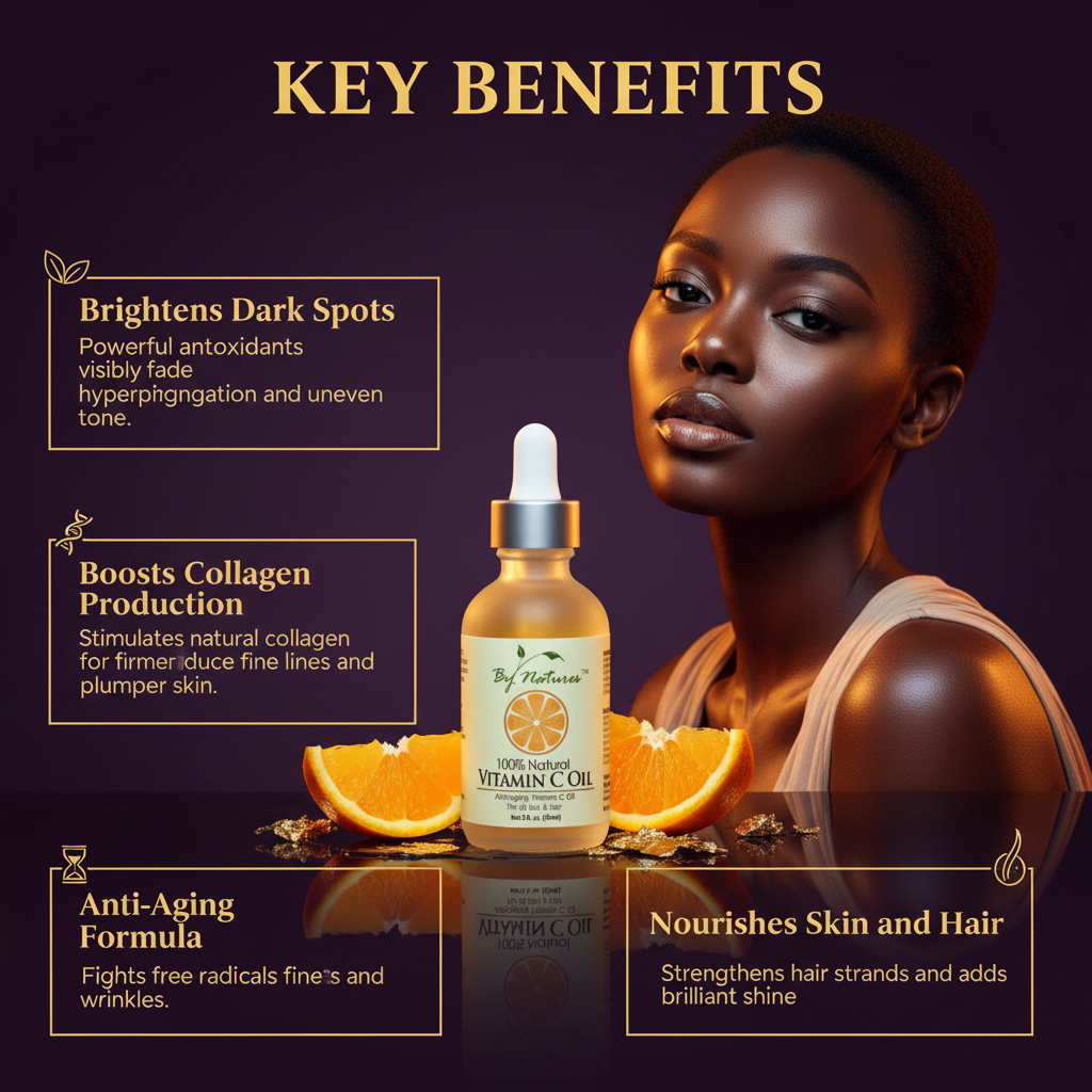 By Natures 100% Natural Vitamin C Oil By Natures 100% Natural Vitamin C Oil - Key Benefits