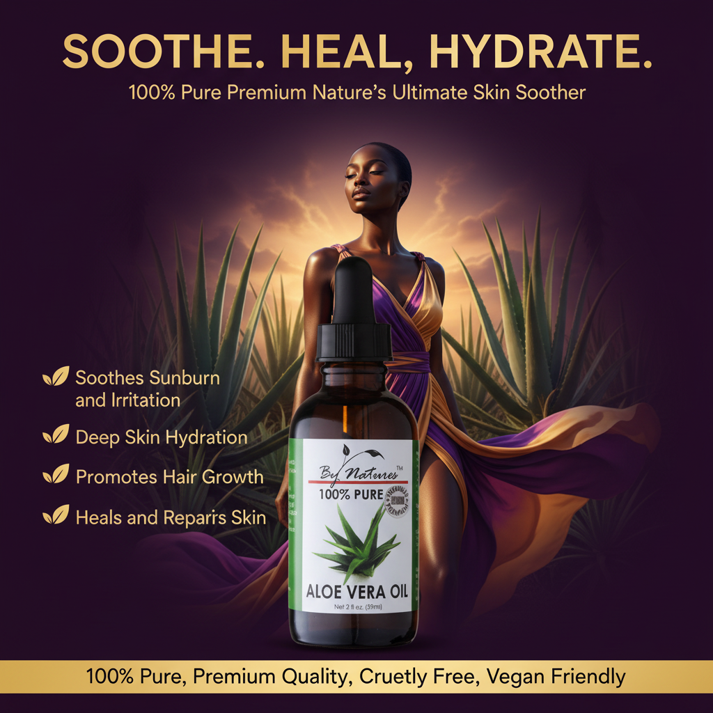 By Natures 100% Pure Aloe Vera Oil By Natures 100% Pure Aloe Vera Oil - Hero