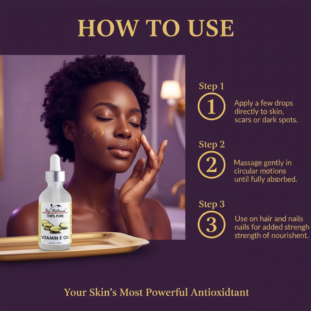 By Natures 100% Natural Vitamin E Oil By Natures 100% Natural Vitamin E Oil - How To Use