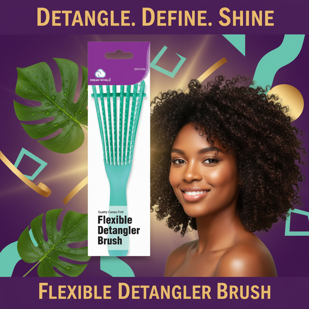 Brittny Flexible Detangler Brush Hero - Detangle. Define. Shine. Brittny Flexible Detangler Brush