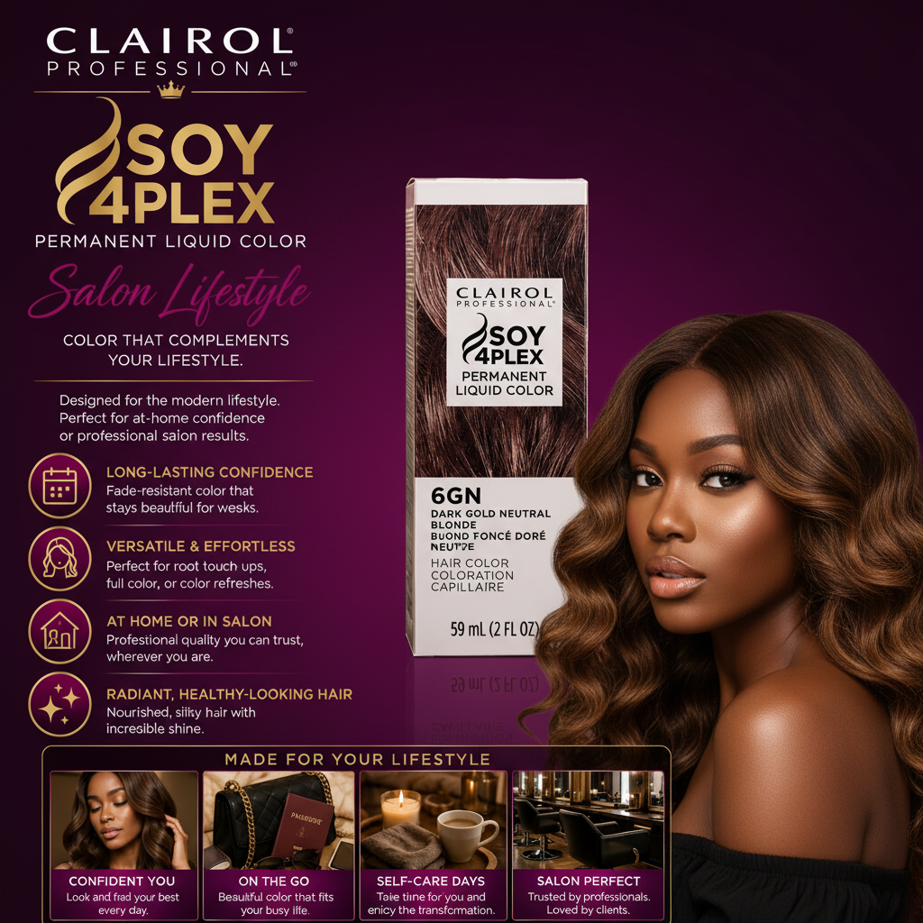 CLAIROL PERMANENT LIQUID 6GN DARK GOLD NEUTRAL BLONDE Clairol 6GN Dark Gold Neutral Blonde - Hero