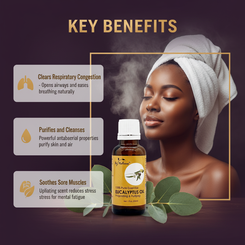 By Natures 100% Pure Essential Eucalyptus Oil By Natures 100% Pure Essential Eucalyptus Oil - Key Benefits