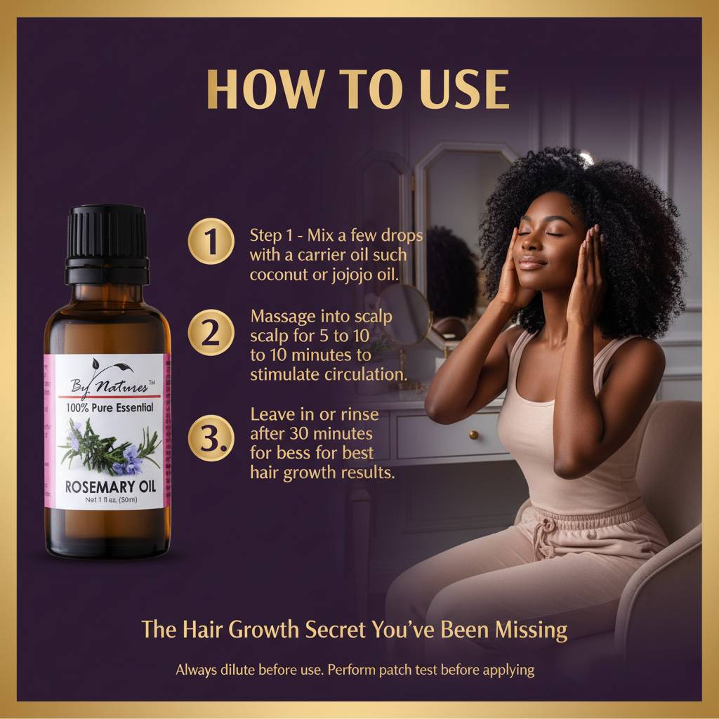 By Natures 100% Pure Essential Rosemary Oil By Natures 100% Pure Essential Rosemary Oil - How To Use
