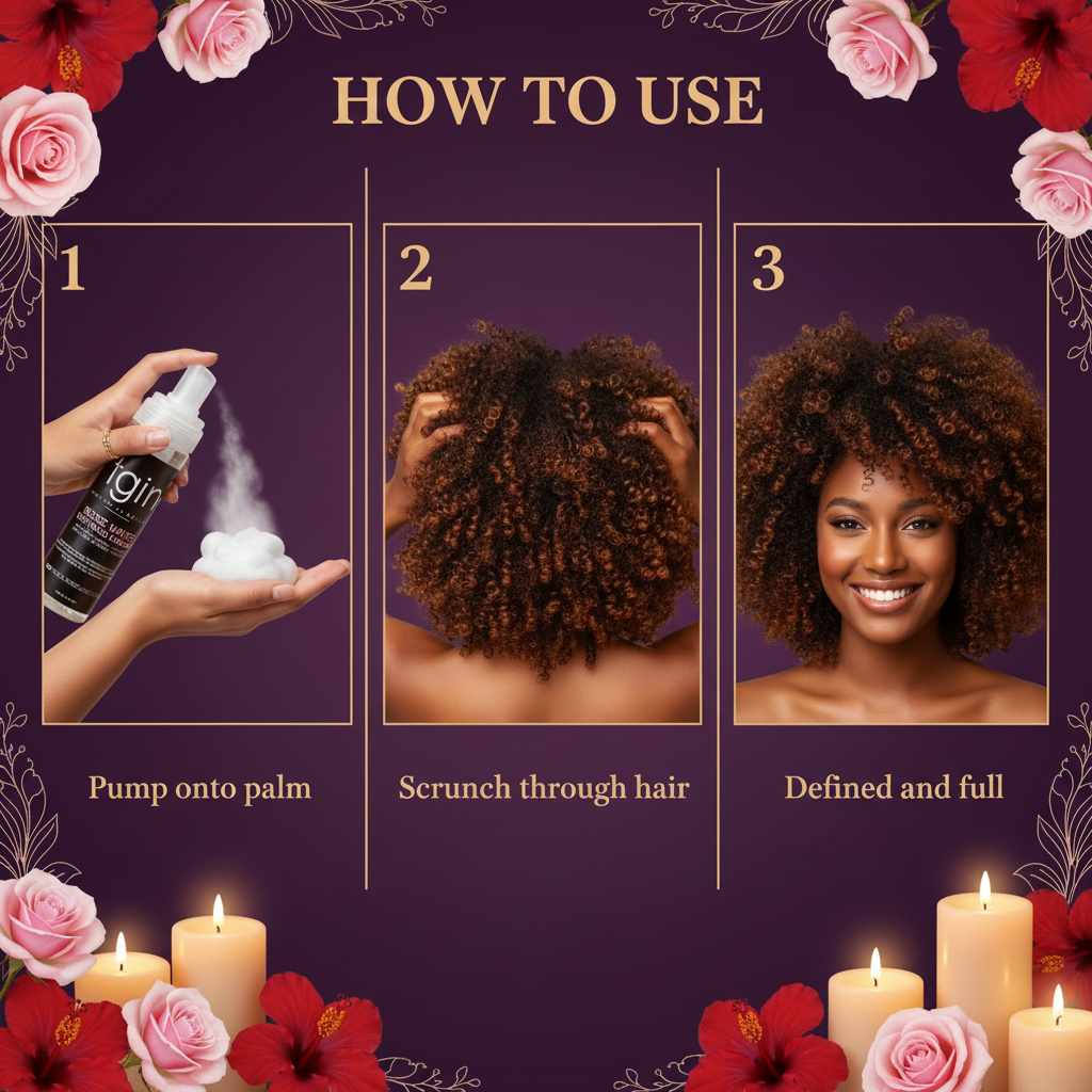 Tgin Rosewater Curl Defining Mousse How To Use - TGIN Rose Water Curl Defining Mousse