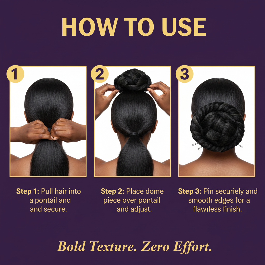 SYNTHETIC DOME STYLE NO.047-#1 Synthetic Dome Style No. 047 Color 1 Jet Black - How To Use