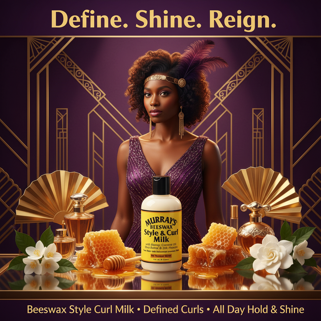 Murrays Beeswax Style Curl Milk Hero - Define. Shine. Reign. Murray's Beeswax Style Curl Milk