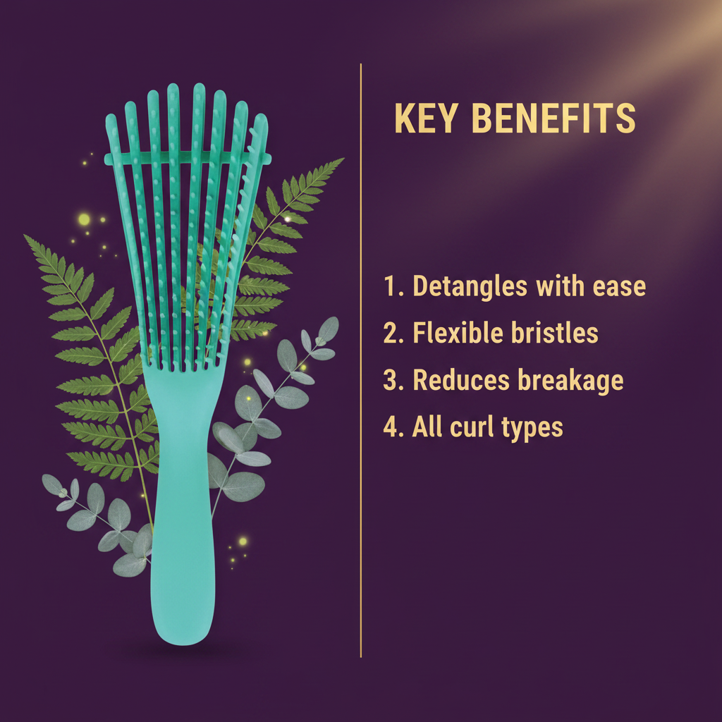 Brittny Flexible Detangler Brush Key Benefits - Brittny Flexible Detangler Brush