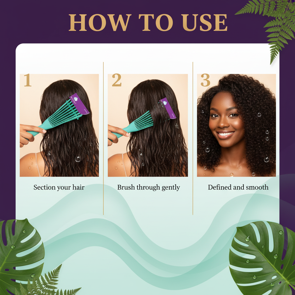Brittny Flexible Detangler Brush How To Use - Brittny Flexible Detangler Brush