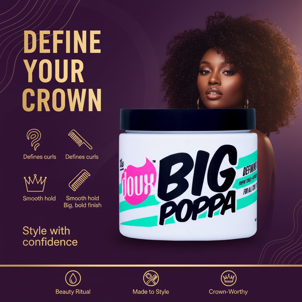 TEL Curl Care Bundle The Doux Big Poppa Defining Gel included in the TEL Curl Care Bundle
