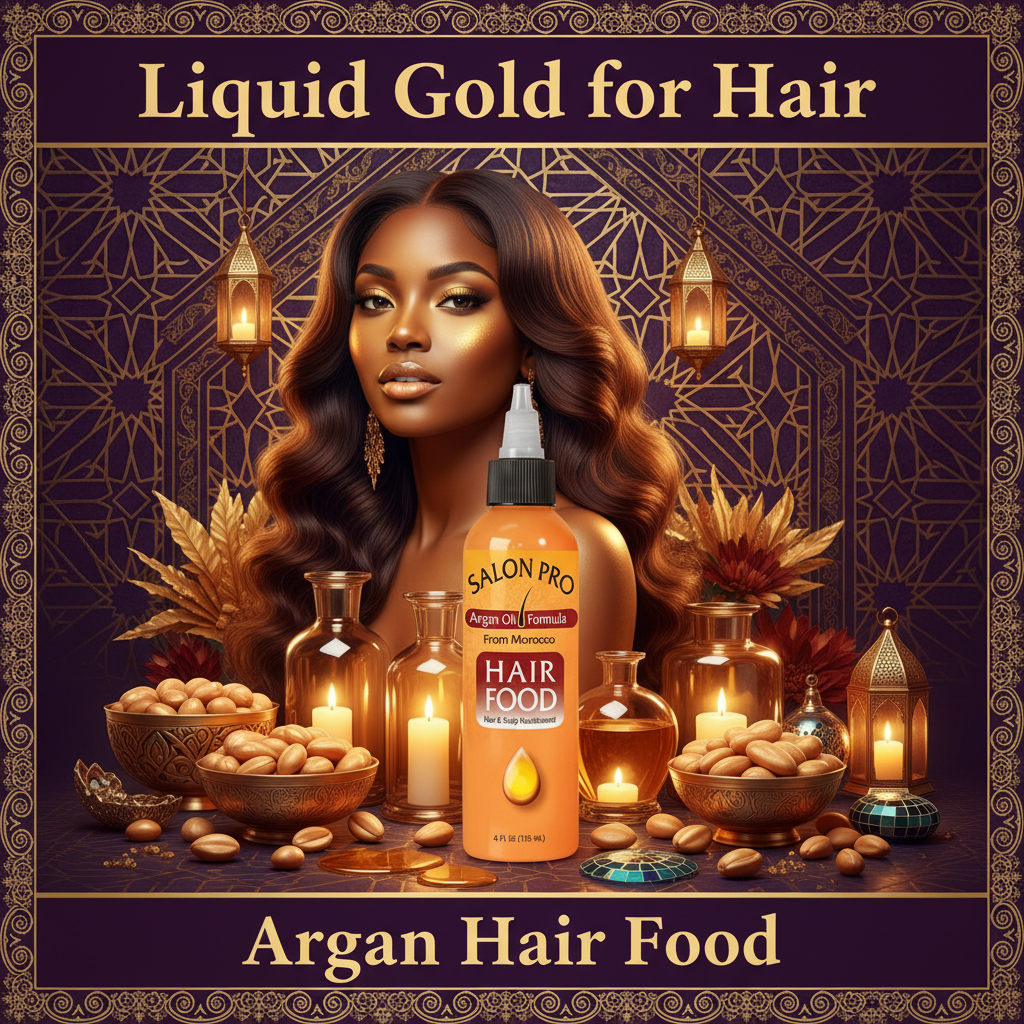 Salon Pro Hair Food Argan Hero - Liquid Gold for Hair. Salon Pro Hair Food Argan