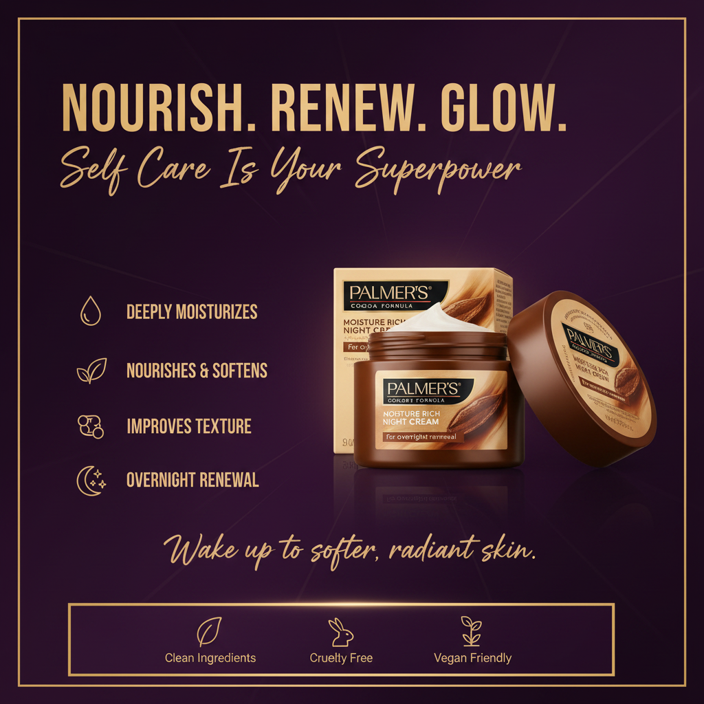 Palmers Cocoa Butter Formula Face Night Cream Palmer's Cocoa Butter Formula Moisture Rich Night Cream - Hero
