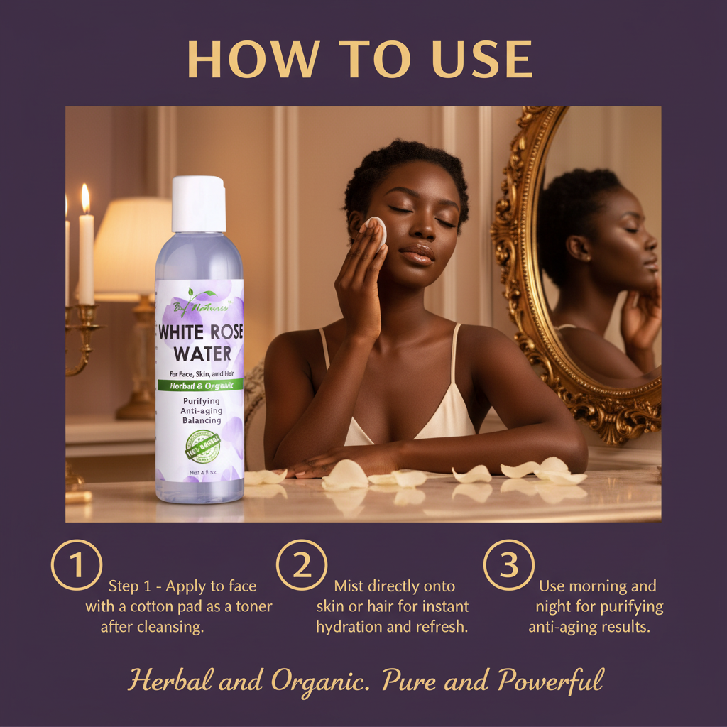 By Natures White Rose Water By Natures White Rose Water - How To Use