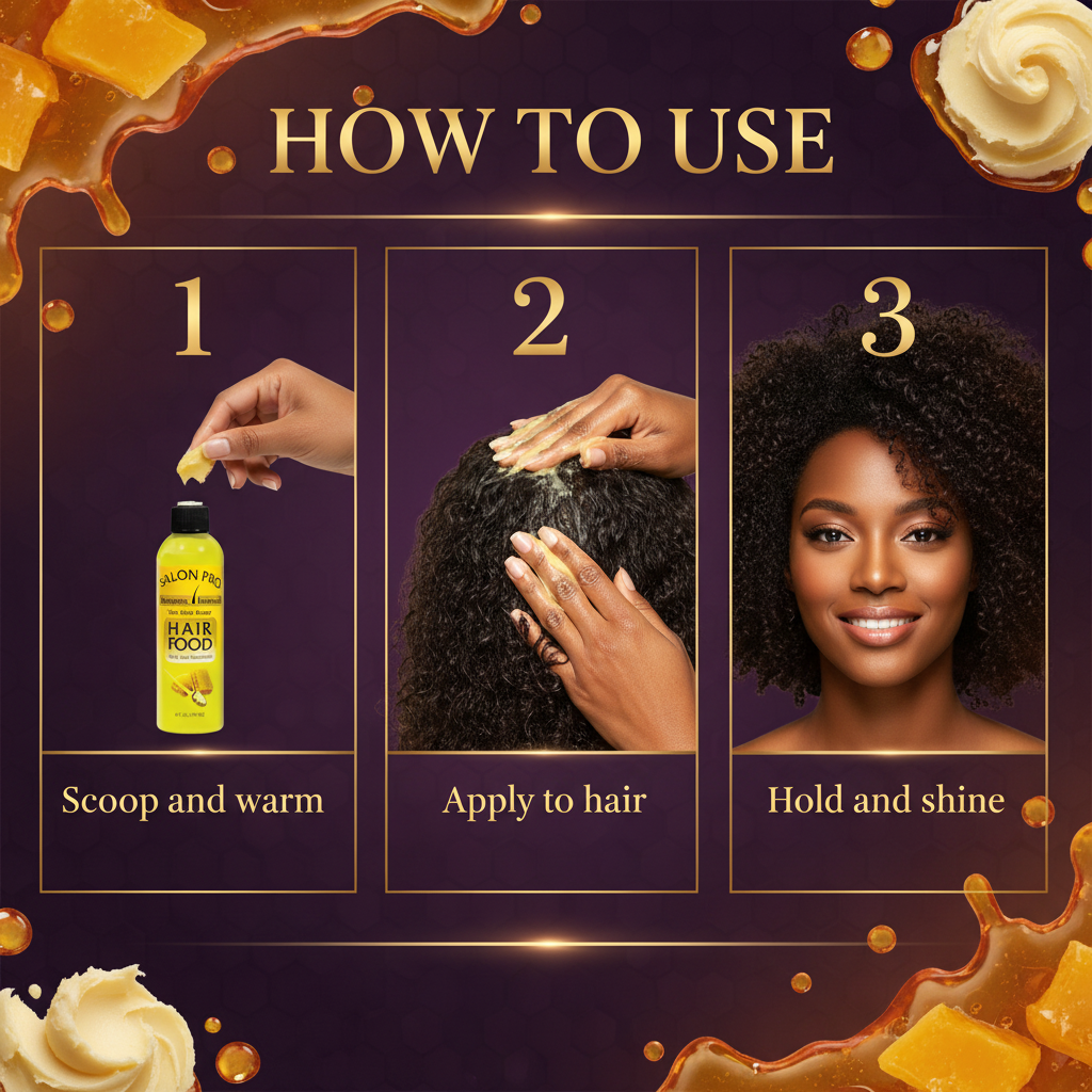 Salon Pro Hair Food Beewax W/Shea Butter How To Use - Salon Pro Hair Food Beeswax with Shea Butter