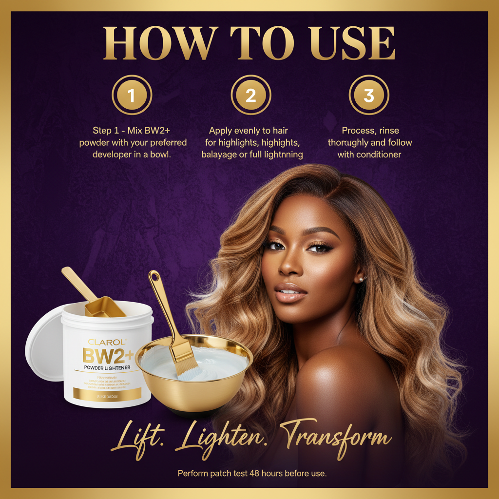 CLAIROL BW2+ POWDER LIGHTNER Clairol BW2+ Powder Lightener - How To Use