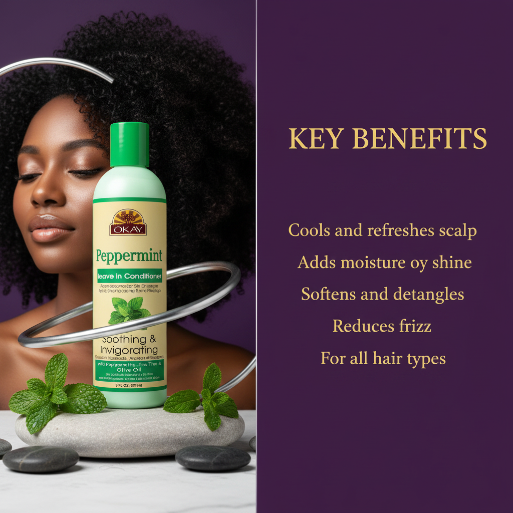 Okay Peppermint Leave-In Conditioner Key Benefits - Okay Peppermint Leave-In Conditioner