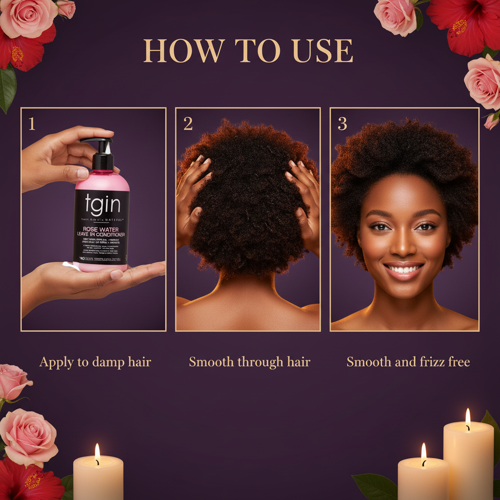 Tgin Rosewater Smoothing Leave In Conditioner How To Use - TGIN Rose Water Leave-In Conditioner