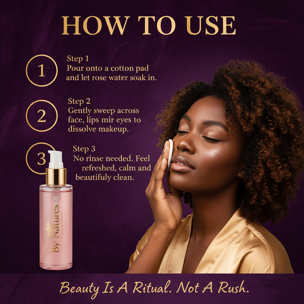 By Natures Micellar Rose Water Cleanser By Natures Micellar Rose Water Cleanser - How To Use