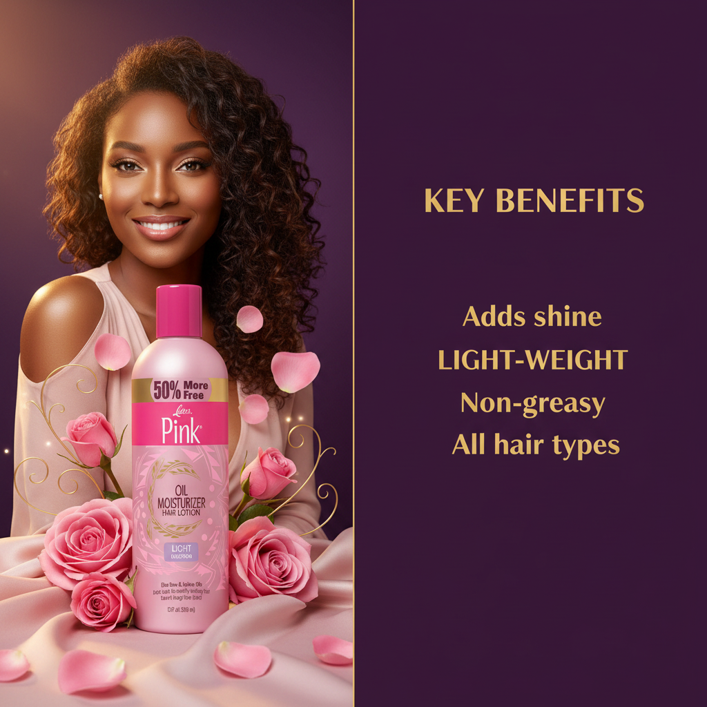 Pink
Oil Moisturizer Lotion - Lite Key Benefits - Pink Oil Moisturizer Lotion Lite