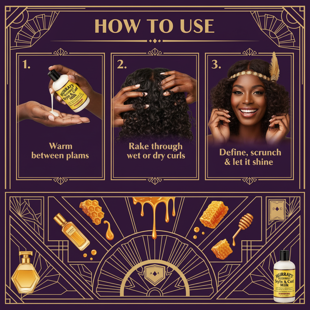 Murrays Beeswax Style Curl Milk How To Use - Murray's Beeswax Style Curl Milk