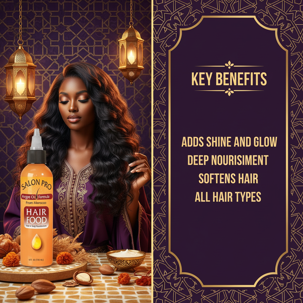 Salon Pro Hair Food Argan Key Benefits - Salon Pro Hair Food Argan
