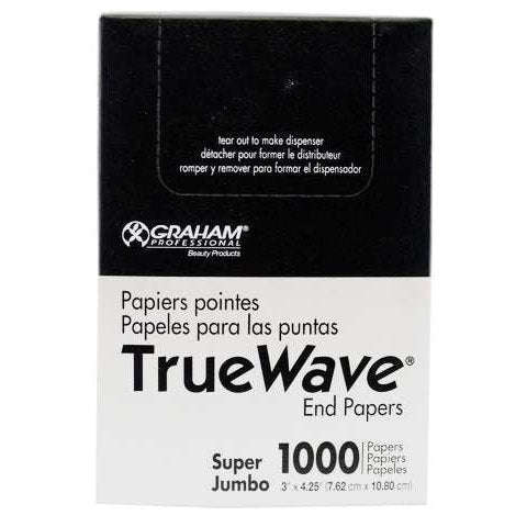 Graham Beauty True Wave End Papers Super Jumbo 1000Ct Graham Beauty True Wave End Papers Super Jumbo 1000Ct