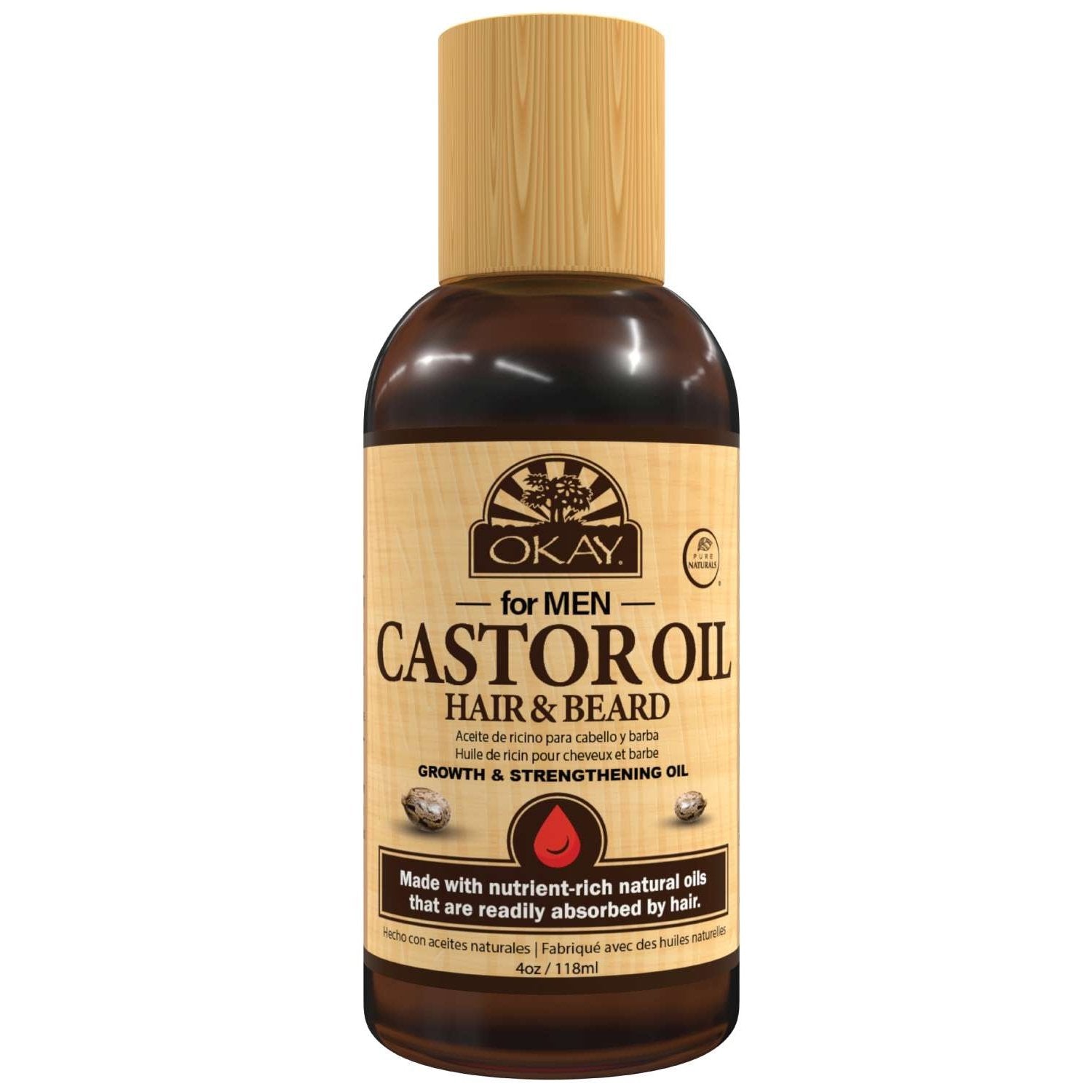 Okay Men Hair Beard Castor Growth Oil Okay Men Hair Beard Castor Growth Oil