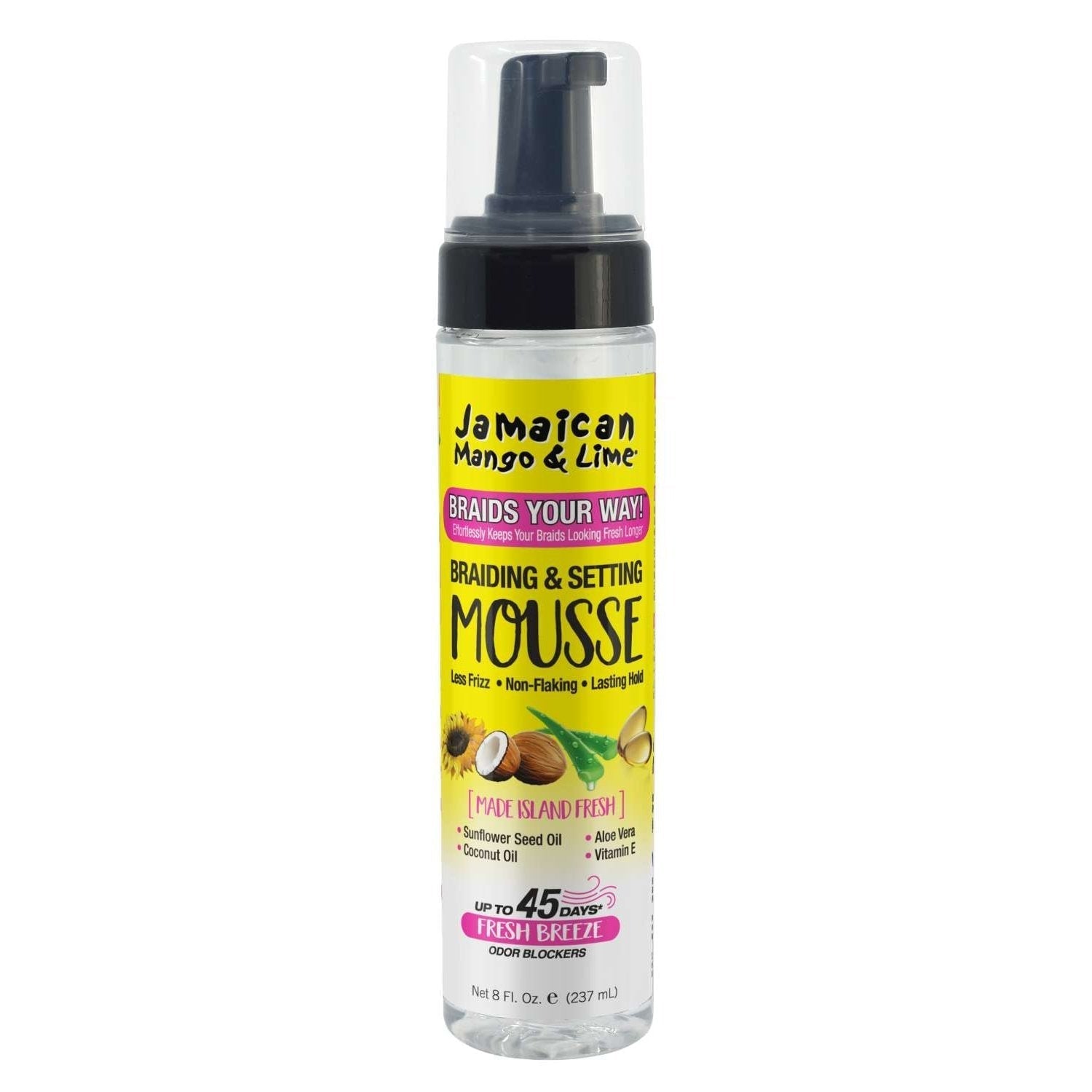 Jamaican Mango Lime Braids Your Way - Braid Set Mousse Jamaican Mango Lime Braids Your Way - Braid Set Mousse