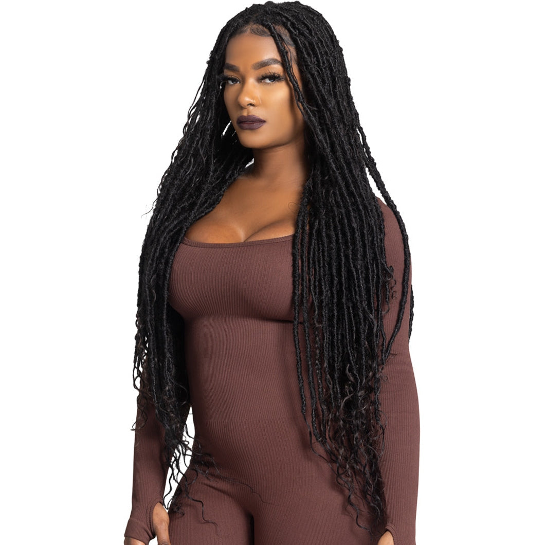 Urban Beauty Queen B Braid Synthetic Butterfly Goddess Locs 3X Value Pack 28 Inch Color 4 Urban Beauty Queen B Braid Synthetic Butterfly Goddess Locs 3X Value Pack 28 Inch Color 4