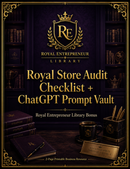 Royal Store Audit Checklist and ChatGPT Prompt Vault cover