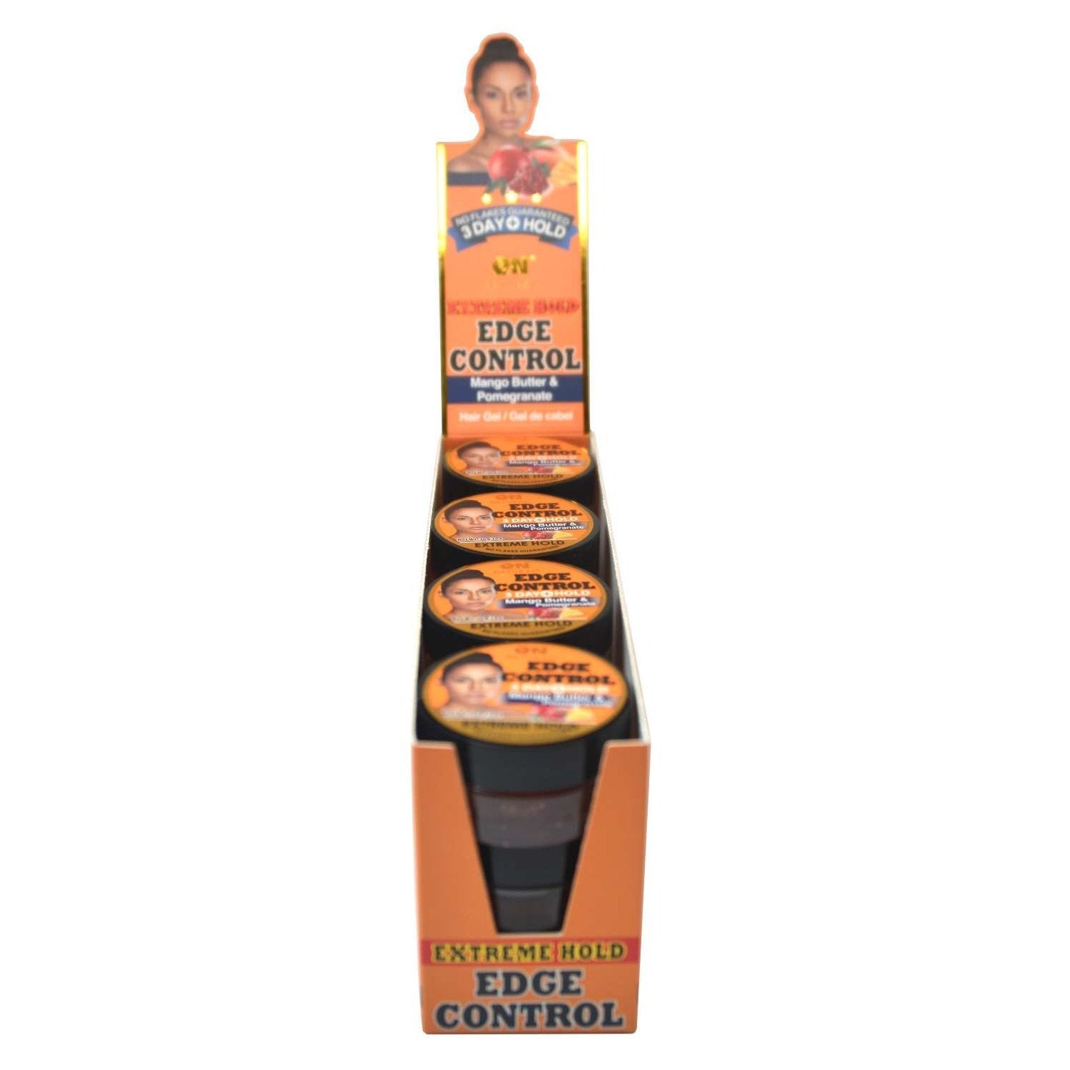 On Natural Edge Control Extreme Hold Hair Gel Mango Butter Pomegranate On Natural Edge Control Extreme Hold Hair Gel Mango Butter Pomegranate