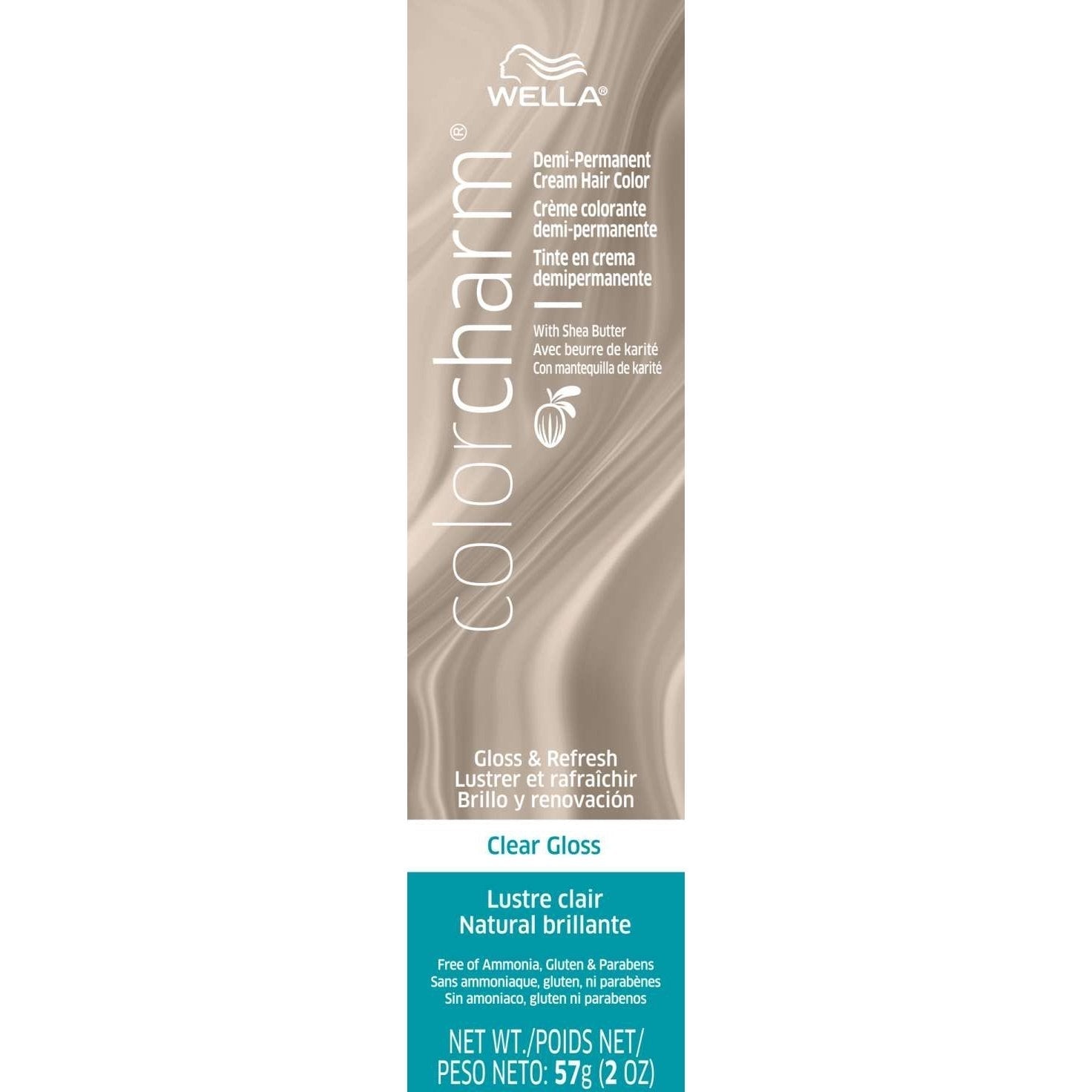 Wella Color Charm Demi-Permanent Cream Hair Color Clear Gloss Wella Color Charm Demi-Permanent Cream Hair Color Clear Gloss