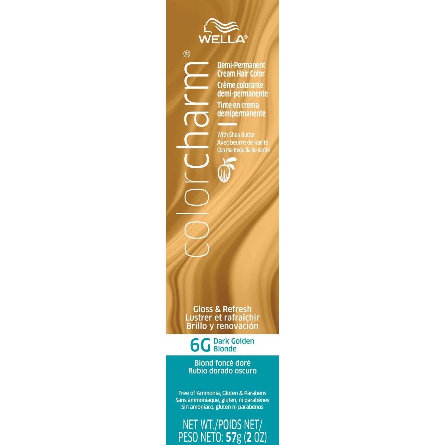 Wella Color Charm Demi-Permanent Cream Hair Color 6G Dark Golden Blonde Wella Color Charm Demi-Permanent Cream Hair Color 6G Dark Golden Blonde