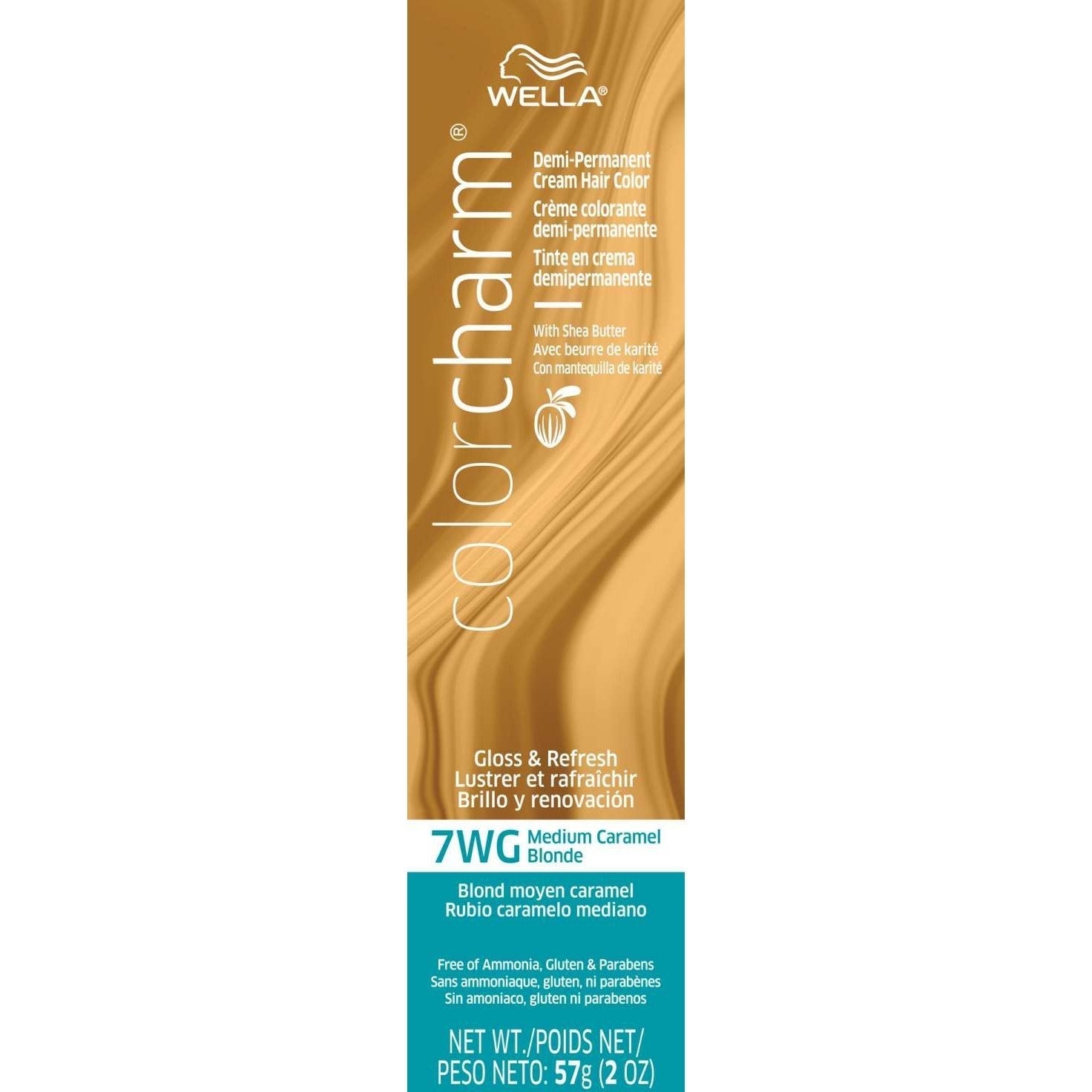 Wella Color Charm Demi-Permanent Cream Hair Color 7Wg Medium Caramel Blonde Wella Color Charm Demi-Permanent Cream Hair Color 7Wg Medium Caramel Blonde
