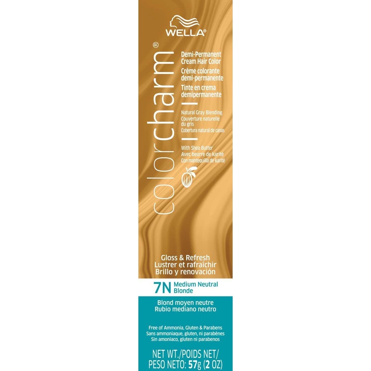 Wella Color Charm Demi-Permanent Cream Hair Color 7N Medium Neutral Blonde Wella Color Charm Demi-Permanent Cream Hair Color 7N Medium Neutral Blonde