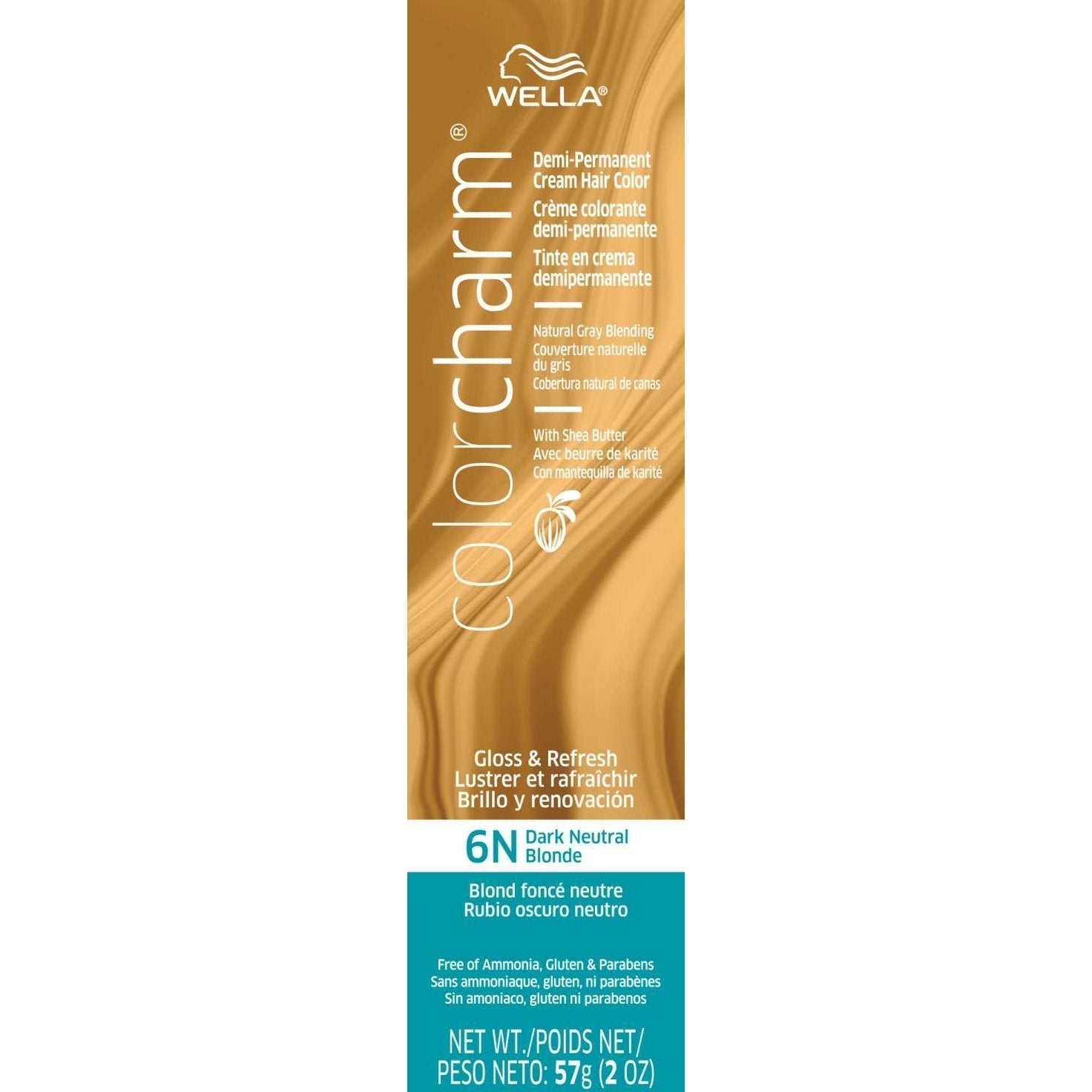 Wella Color Charm Demi-Permanent Cream Hair Color 6N Dark Neutral Blonde Wella Color Charm Demi-Permanent Cream Hair Color 6N Dark Neutral Blonde